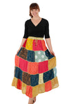 Falda Larga De Parches Multicolor 110FA
